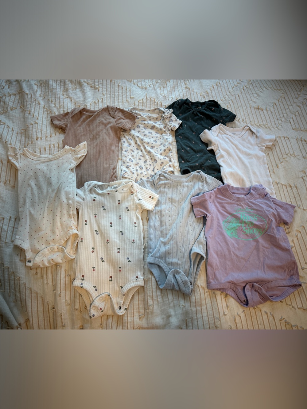 Girl 12m onesies bundle